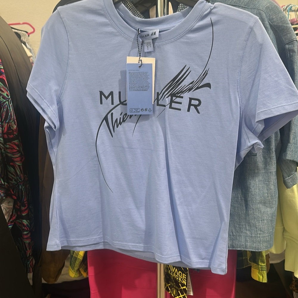 H&am x Mugler printed fitted t-shirt - Picture 3 of 4
